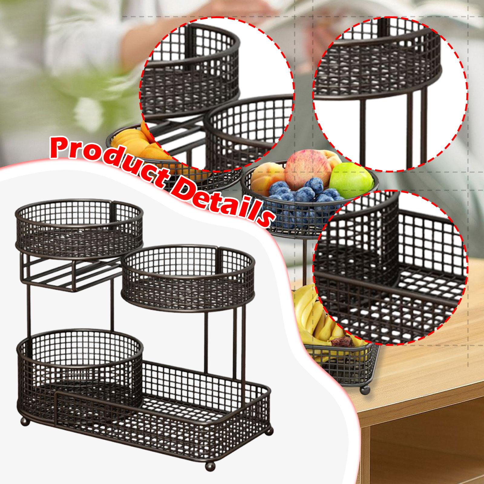 Food Snacks Basket - Fruit Basket with Tissue Holder 3