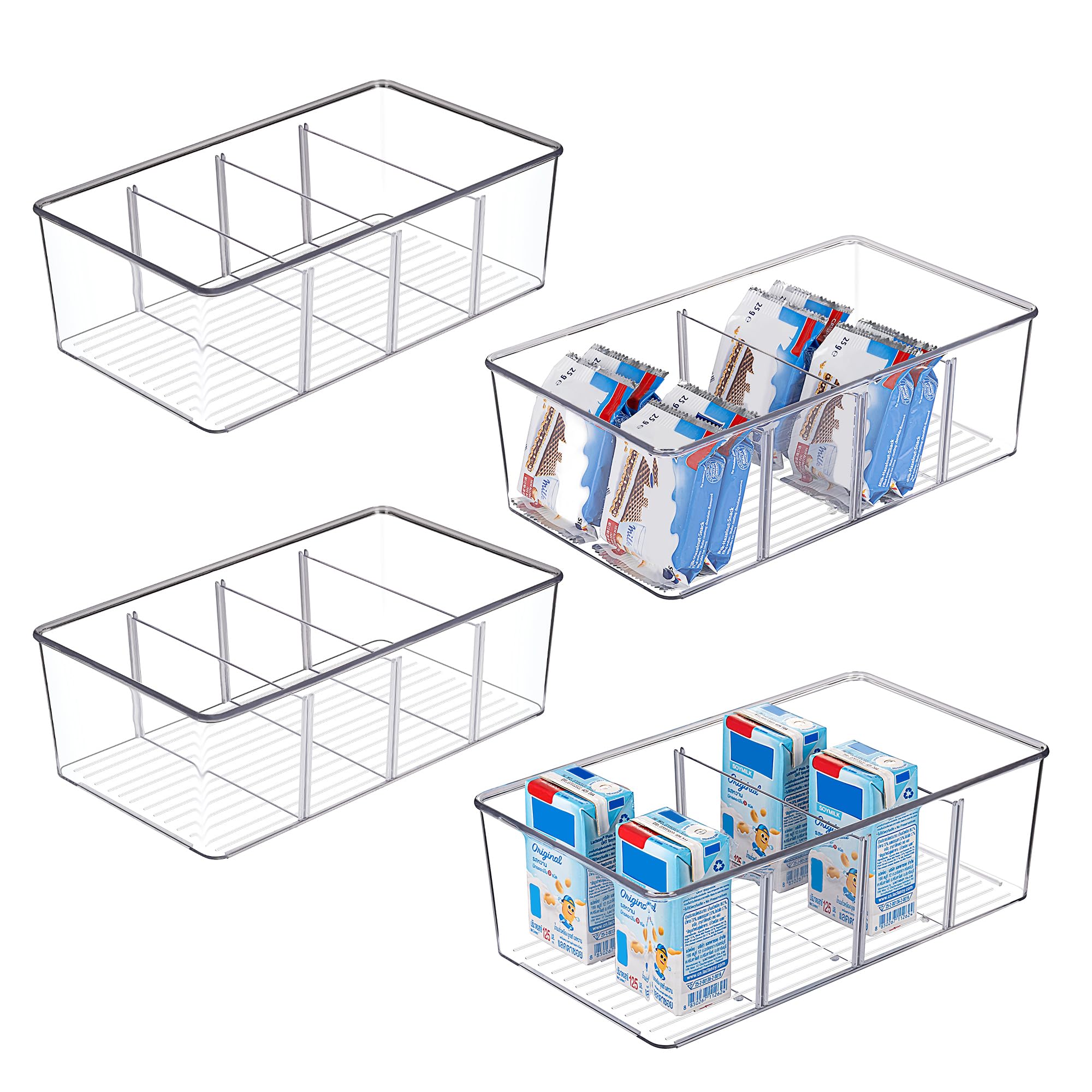 4 Compartment Food Storage Org - Food Snacks Packets ulasan dan harga
