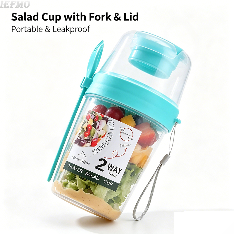 On-the-Go Salad Bowl Set with  - Food Snacks For Weight Loss ulasan dan harga