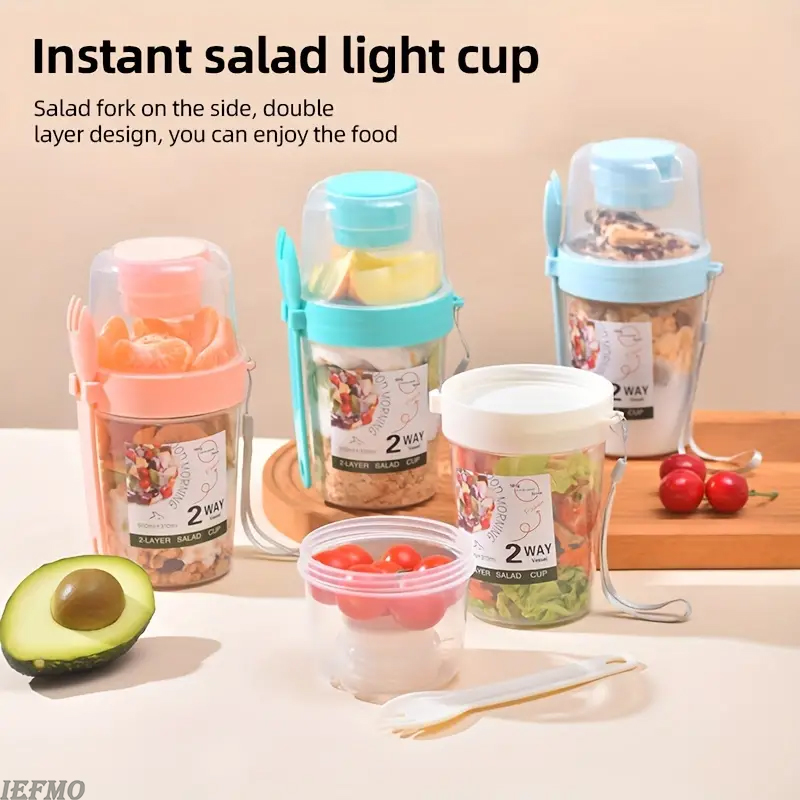 On-the-Go Salad Bowl Set with  - Food Snacks For Weight Loss ulasan dan harga