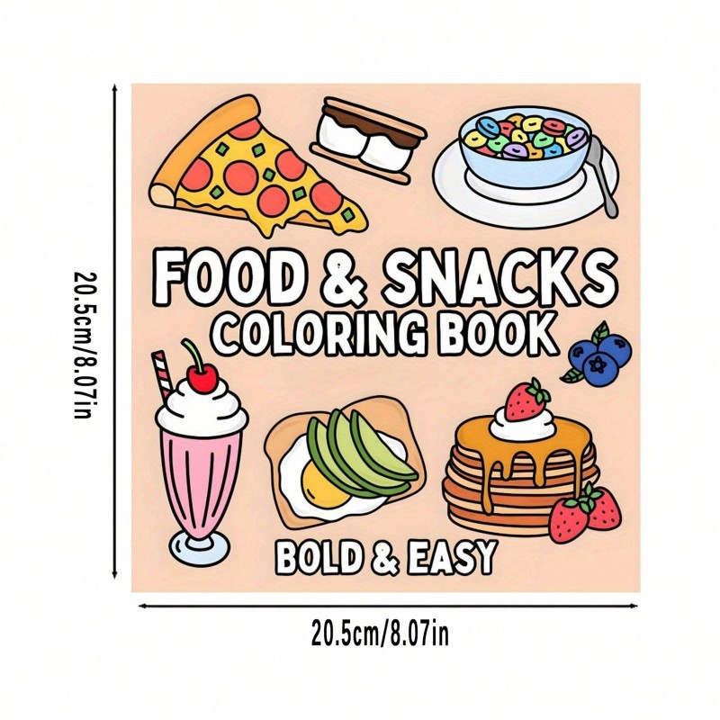 New Food & Snack Themed Colori - Food Snacks Coloring Book ulasan dan harga