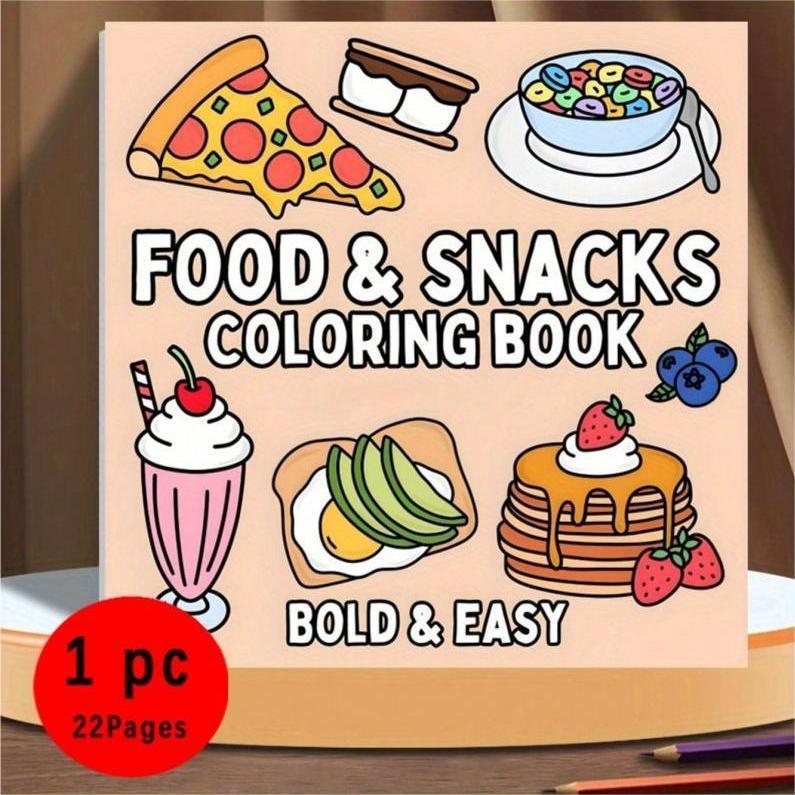 New Food & Snack Themed Colori - Food Snacks Coloring Book ulasan dan harga