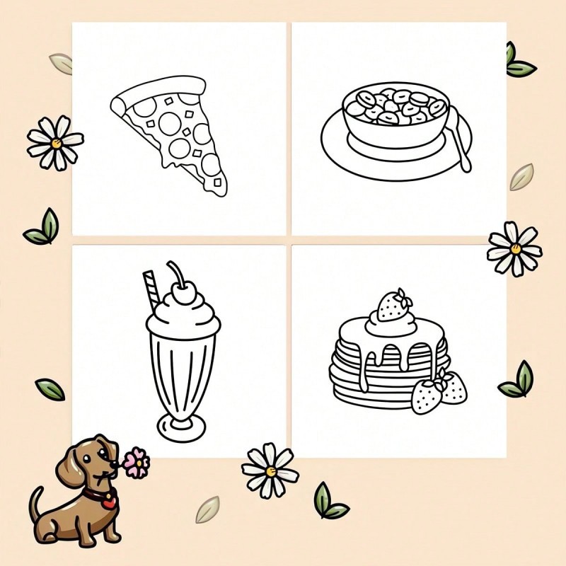 New Food & Snack Themed Colori - Food Snacks Coloring Book ulasan dan harga
