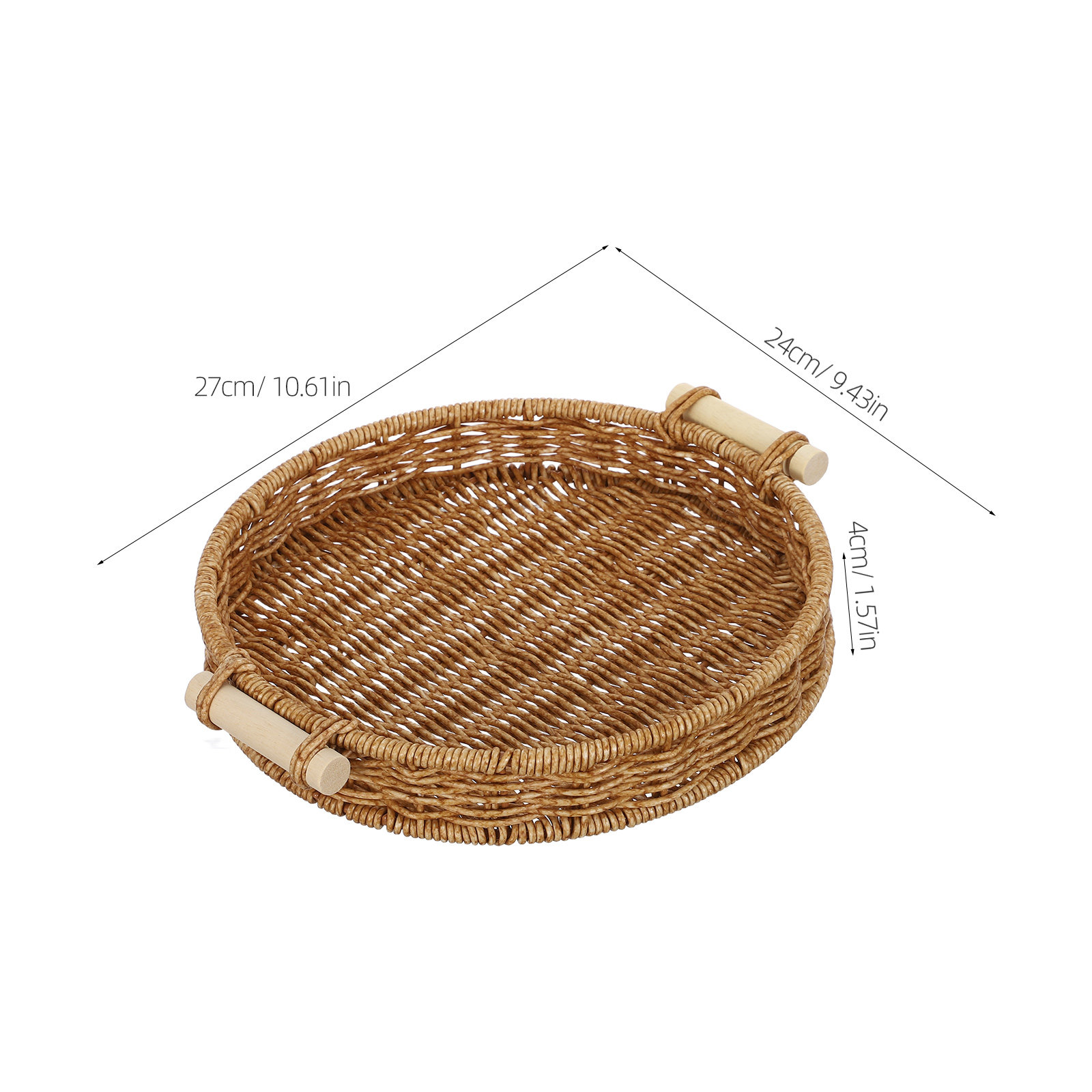 Imitation Rattan Bread Basket  - Food Snacks Basket ulasan dan harga