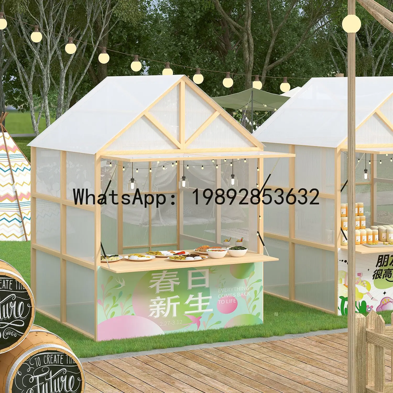 Z2-28Event Stall Rack Internet - Food Snacks With Iron ulasan dan harga