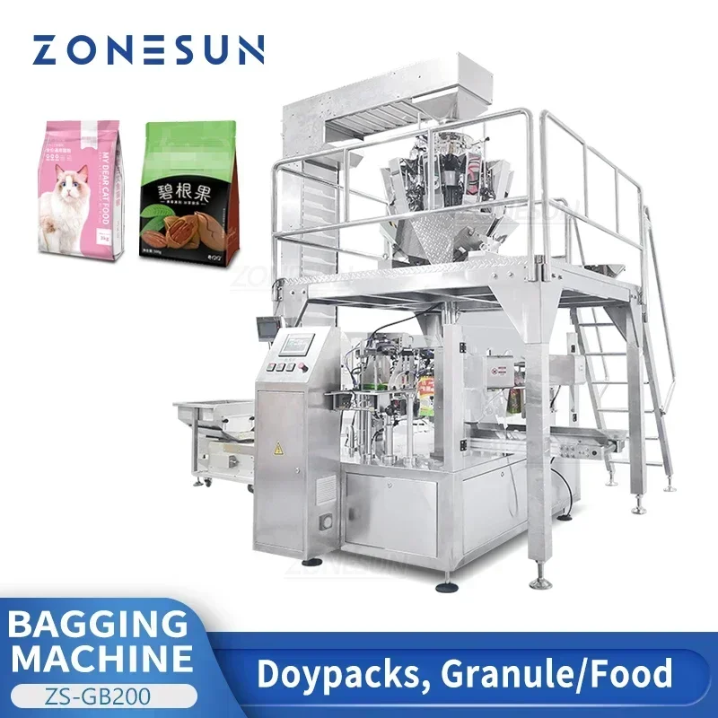ZONESUN ZS-GB200 Automatic Gra - Food Snacks Packets ulasan dan harga