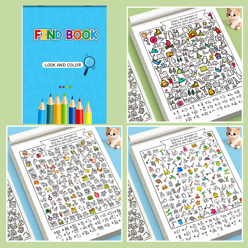 Interactive Book with Hidden P - Food Snacks Coloring Book ulasan dan harga
