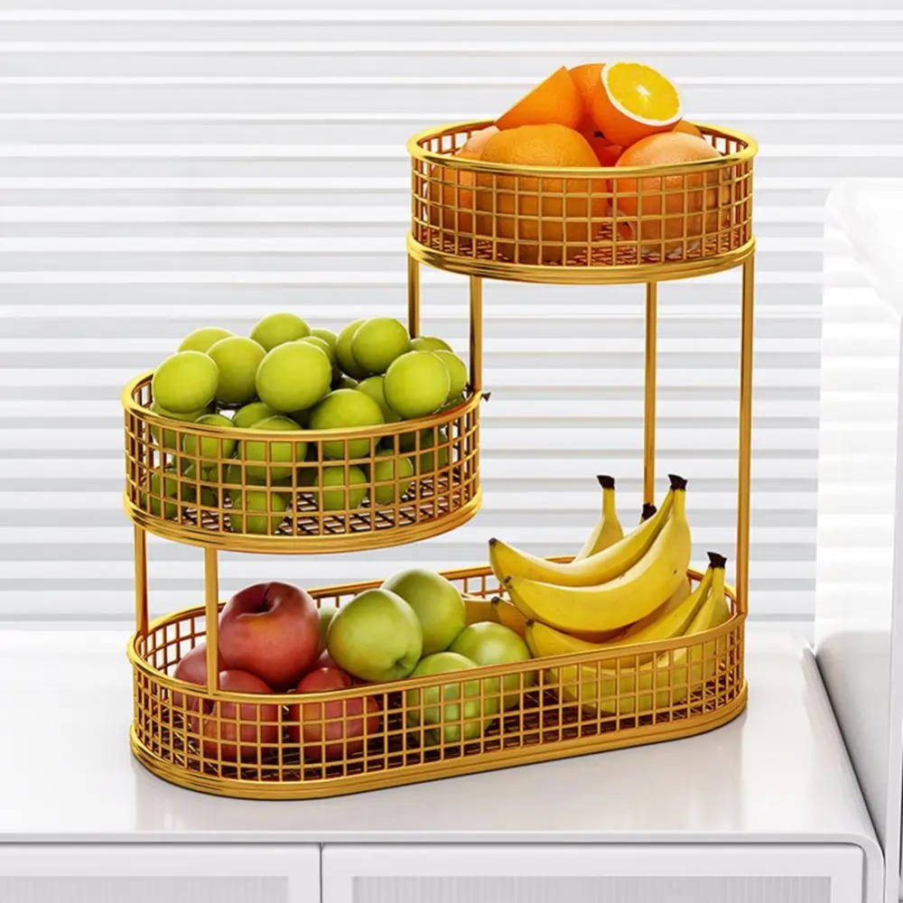 Three-layer Fruit Basket  Livi - Food Snacks Basket ulasan dan harga