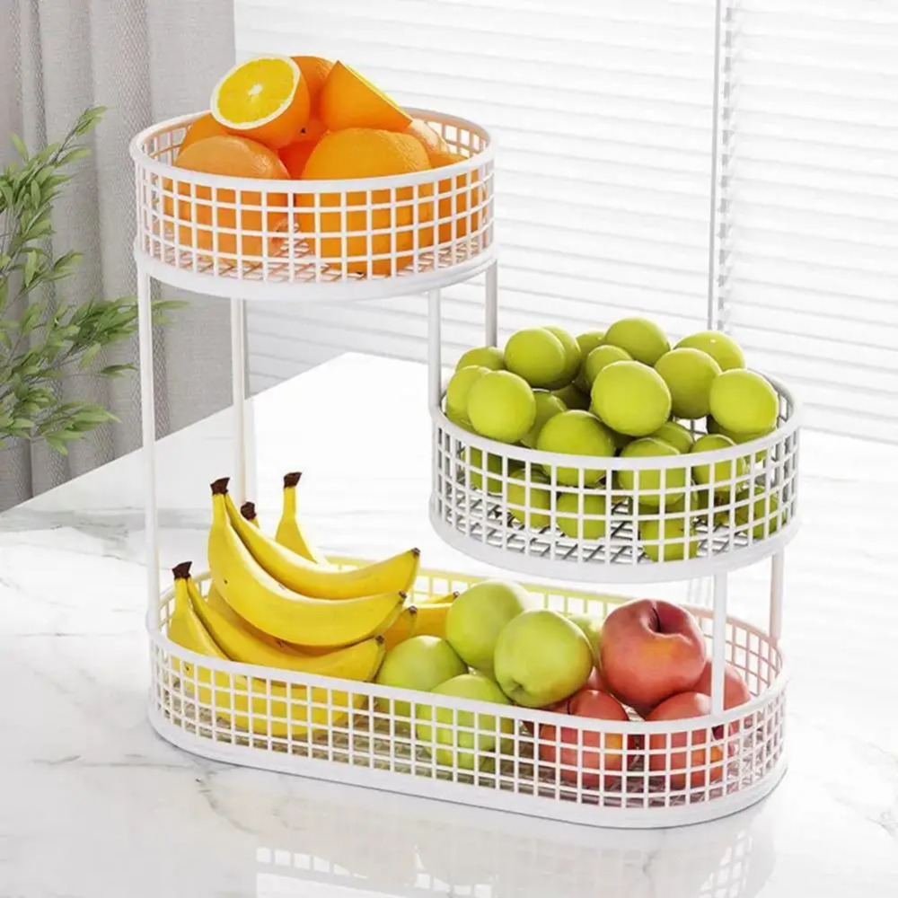 Three-layer Fruit Basket  Livi - Food Snacks Basket ulasan dan harga
