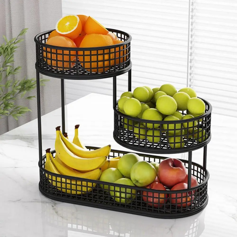 Three-layer Fruit Basket  Livi - Food Snacks Basket ulasan dan harga
