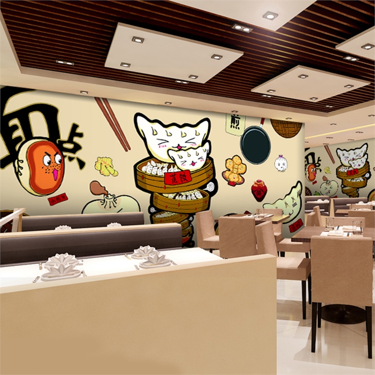 custom 3D Hand painted cartoon - Food Snacks Background ulasan dan harga