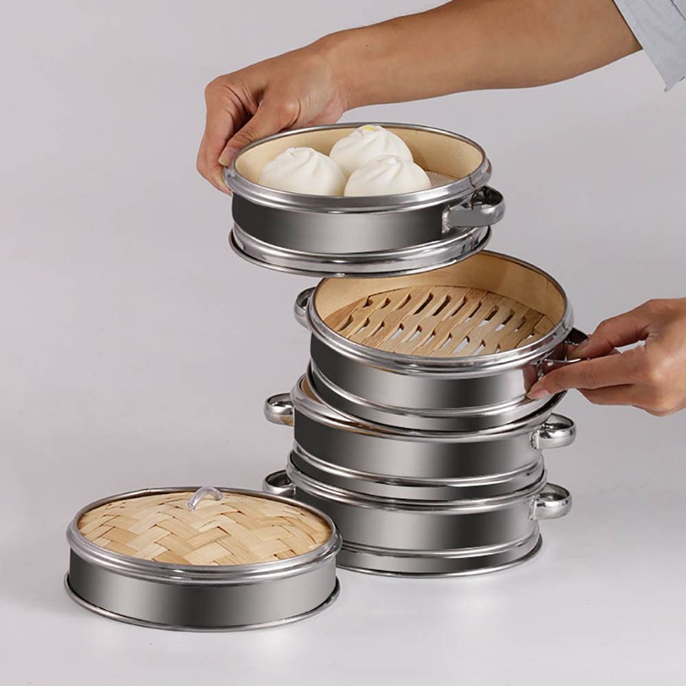New Bamboo Bamboo Steamer Weav - Food Snacks Basket ulasan dan harga