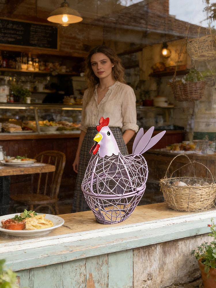 Wire Egg Basket Countertop Met - Food Snacks Basket ulasan dan harga