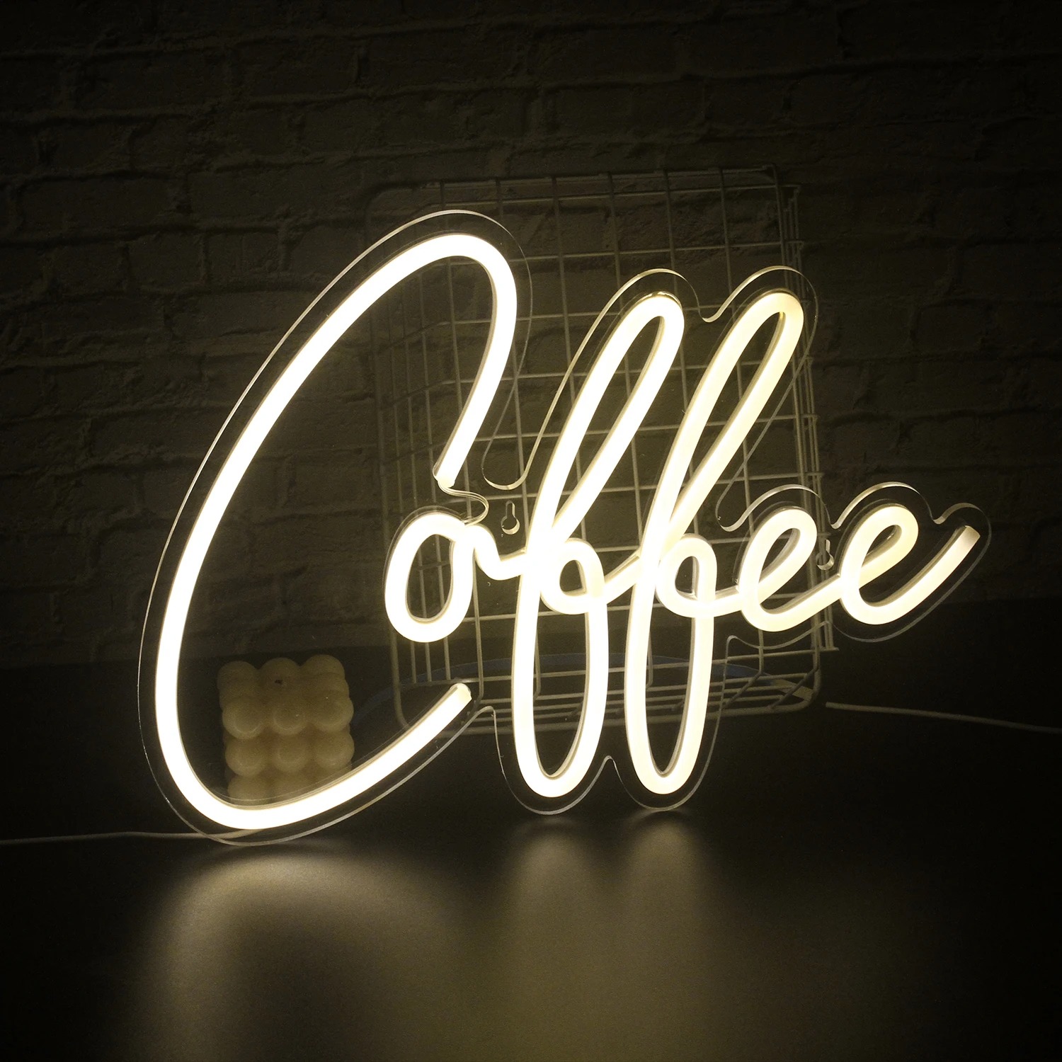 Drinks & Snacks Bar LED Neon L - Food Snacks Background ulasan dan harga