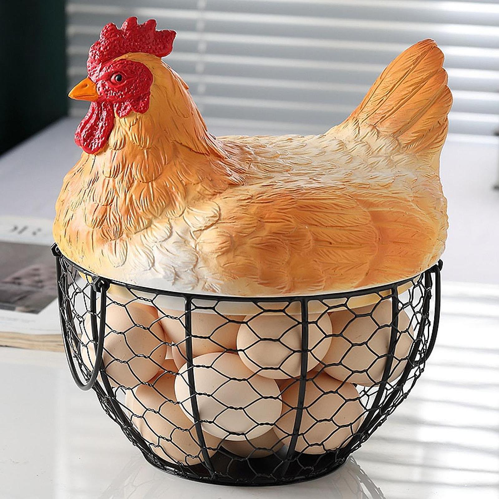 Egg Basket with Lid Kitchen Su - Food Snacks Basket ulasan dan harga