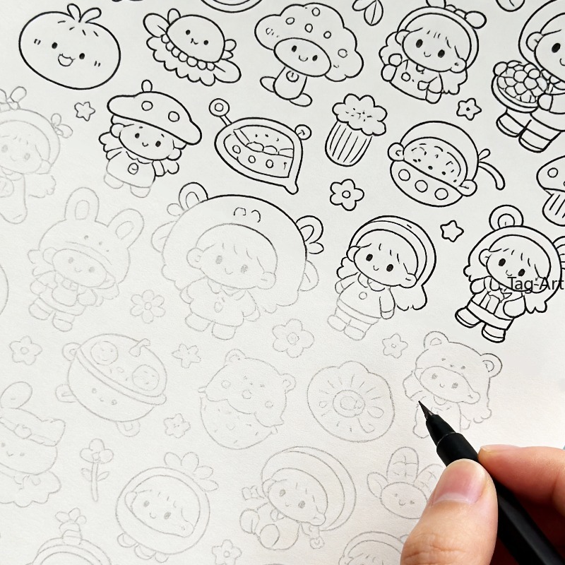 Anxious Relief Hand Picture Bo - Food Snacks Coloring Book ulasan dan harga