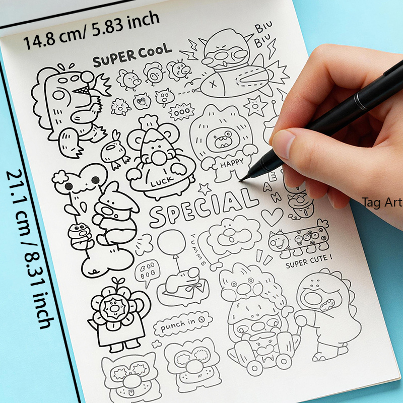 Anxious Relief Hand Picture Bo - Food Snacks Coloring Book ulasan dan harga