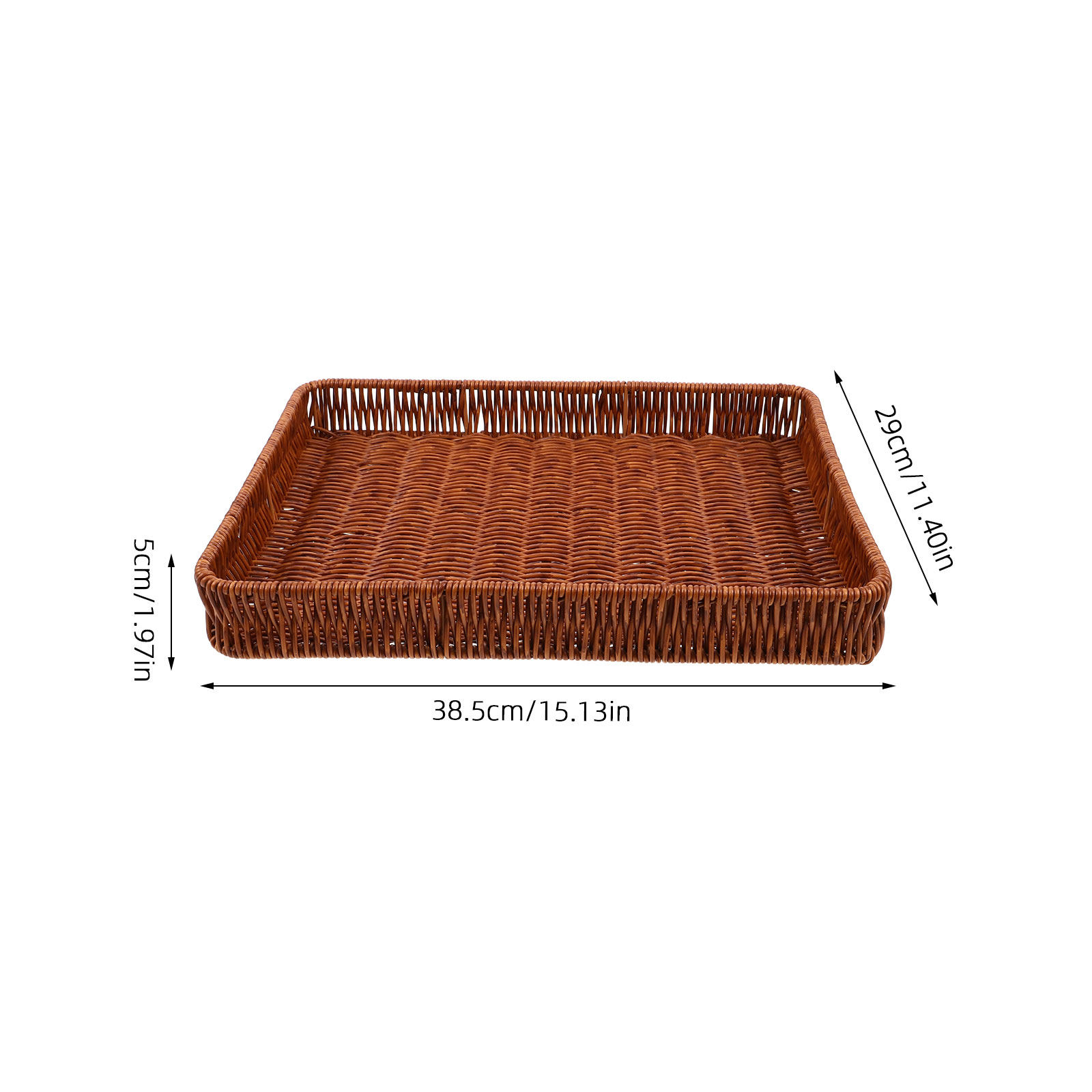 Flat Handwoven Woven Snack Fru - Food Snacks Basket ulasan dan harga