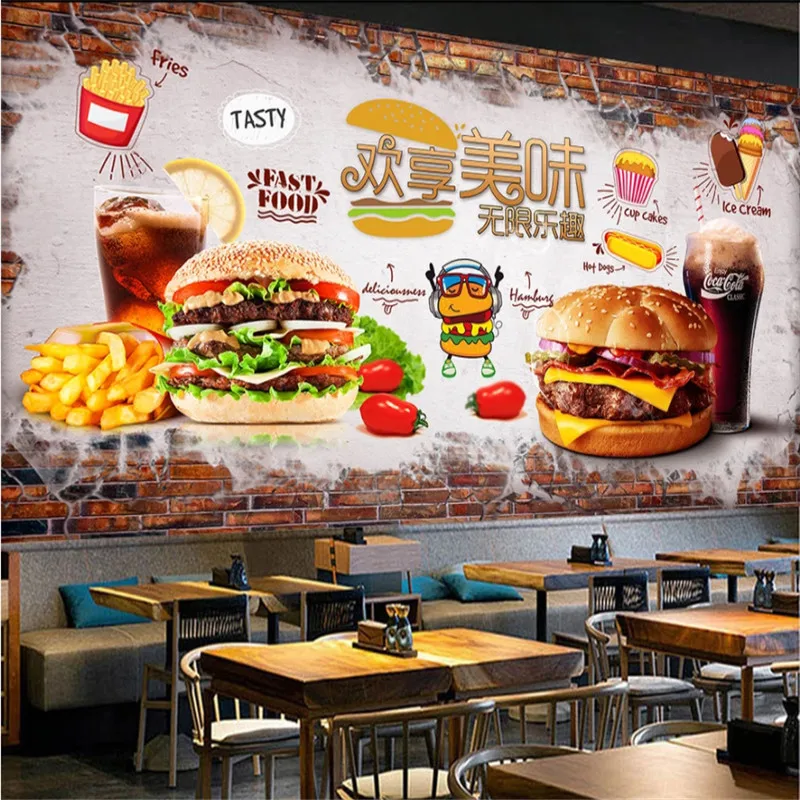 Customized Text Burger French  - Food Snacks Background ulasan dan harga