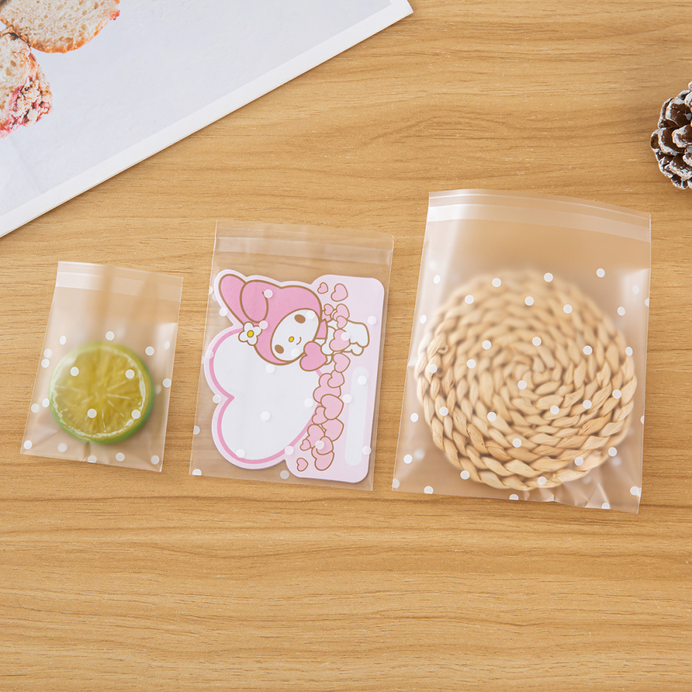 Decorative Frosted Polka Dot S - Food Snacks Packets ulasan dan harga