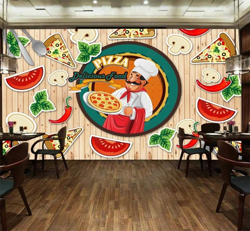 Custom Pizza Fast Food Mural W - Food Snacks Background ulasan dan harga