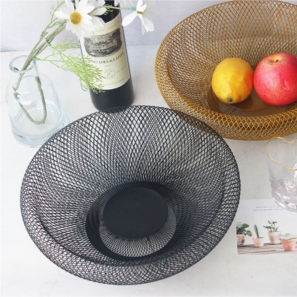 Black/Gold Iron Art Fruit Bask - Food Snacks With Iron ulasan dan harga