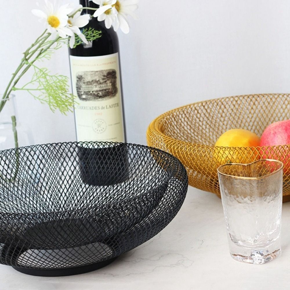 Black/Gold Iron Art Fruit Bask - Food Snacks With Iron ulasan dan harga