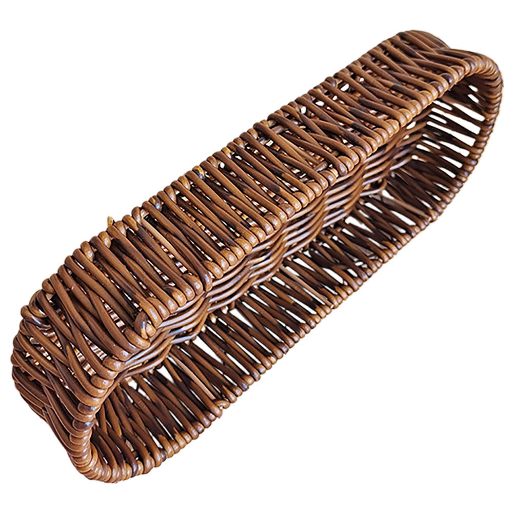 Oval Bread Basket Plastic Imit - Food Snacks Basket ulasan dan harga