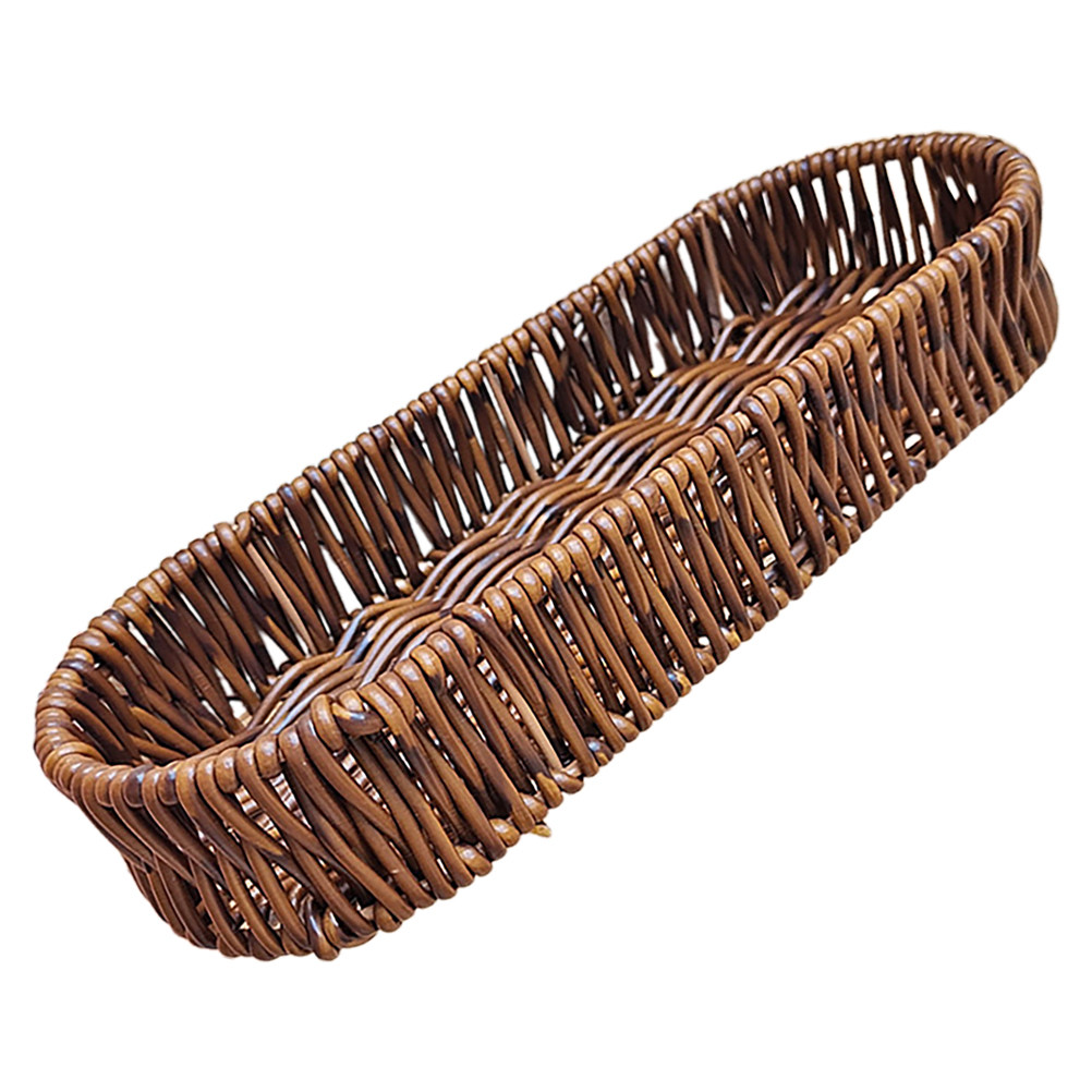 Oval Bread Basket Plastic Imit - Food Snacks Basket ulasan dan harga