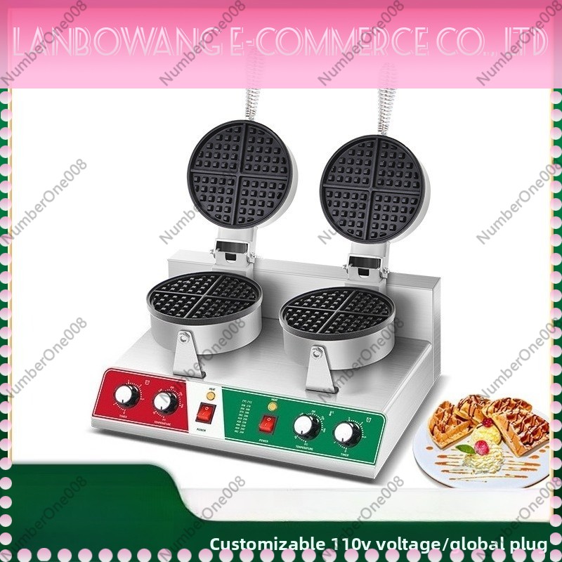 Rotating Waffle Maker Griddle  - Food Snacks With Iron ulasan dan harga
