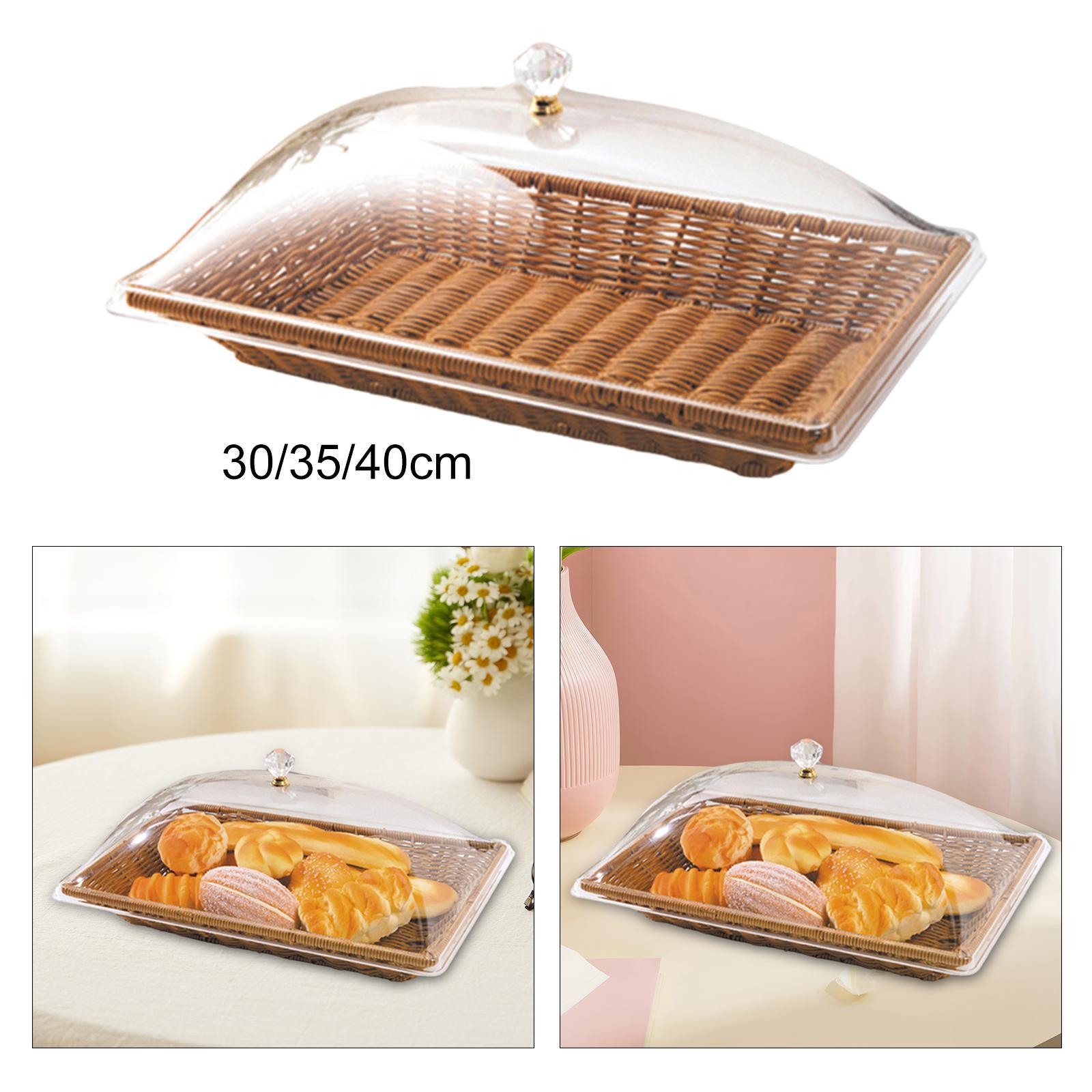 Imitation Rattan Woven Bread B - Food Snacks Basket ulasan dan harga