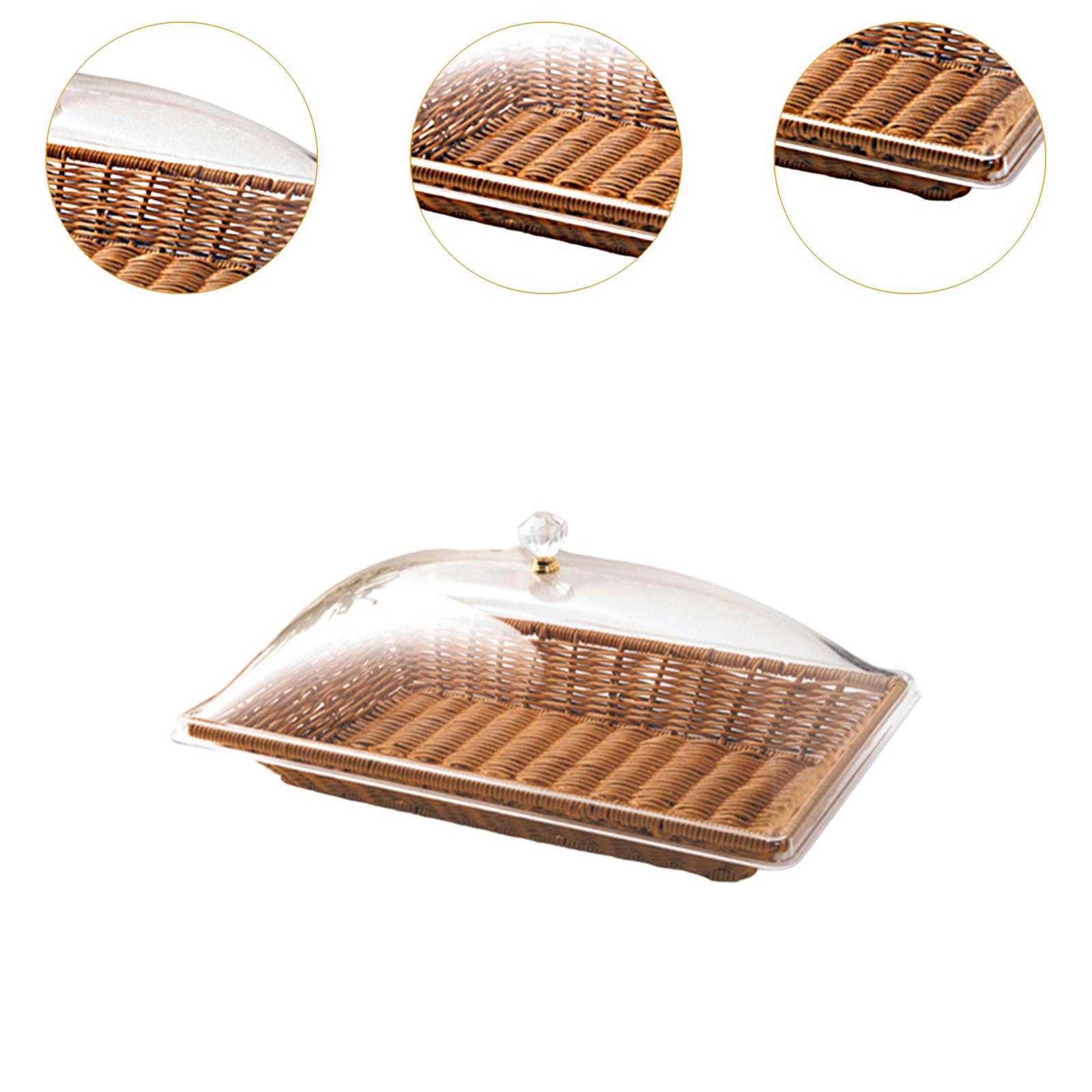 Imitation Rattan Woven Bread B - Food Snacks Basket ulasan dan harga