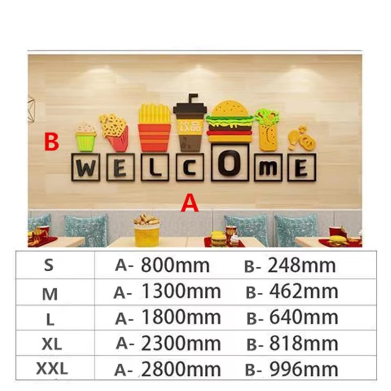 Food Theme Wall Stickers Snack - Food Snacks Background ulasan dan harga