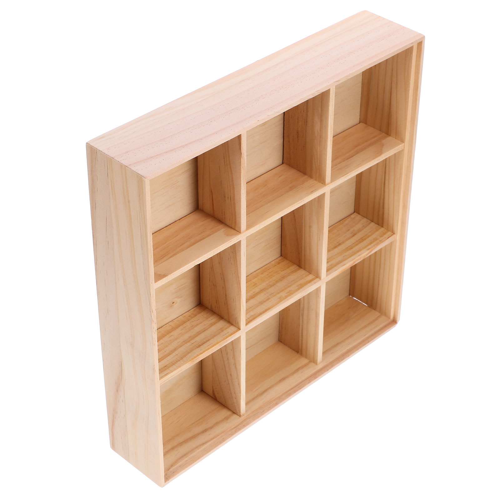 1pc Wooden Divided Storage Box - Food Snacks Packets ulasan dan harga