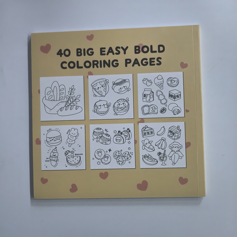 Food Drink & Sweets Easy-bold  - Food Snacks Coloring Book ulasan dan harga