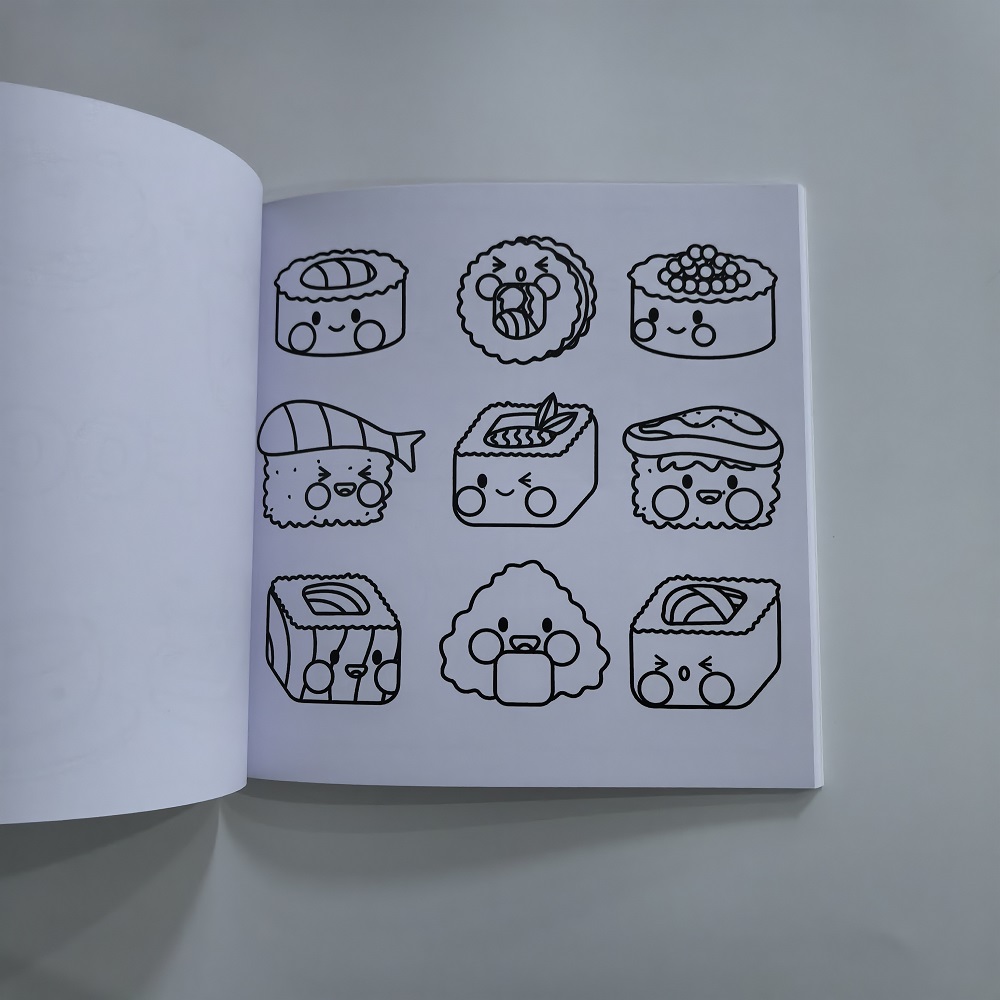 Food Drink & Sweets Easy-bold  - Food Snacks Coloring Book ulasan dan harga