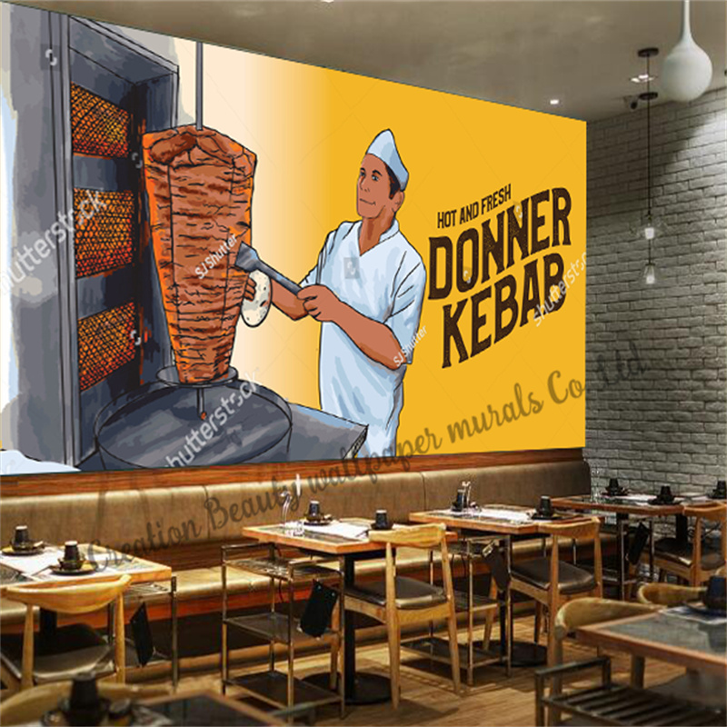 Custom Fast Food Kebab Wallpap - Food Snacks Background ulasan dan harga