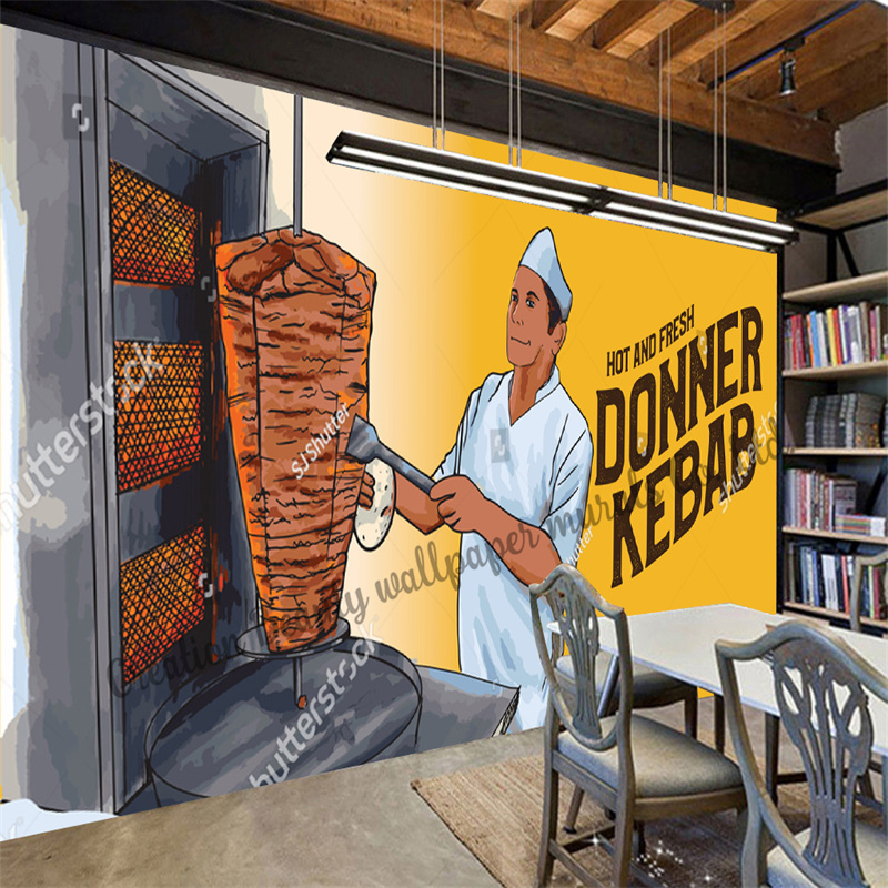 Custom Fast Food Kebab Wallpap - Food Snacks Background ulasan dan harga