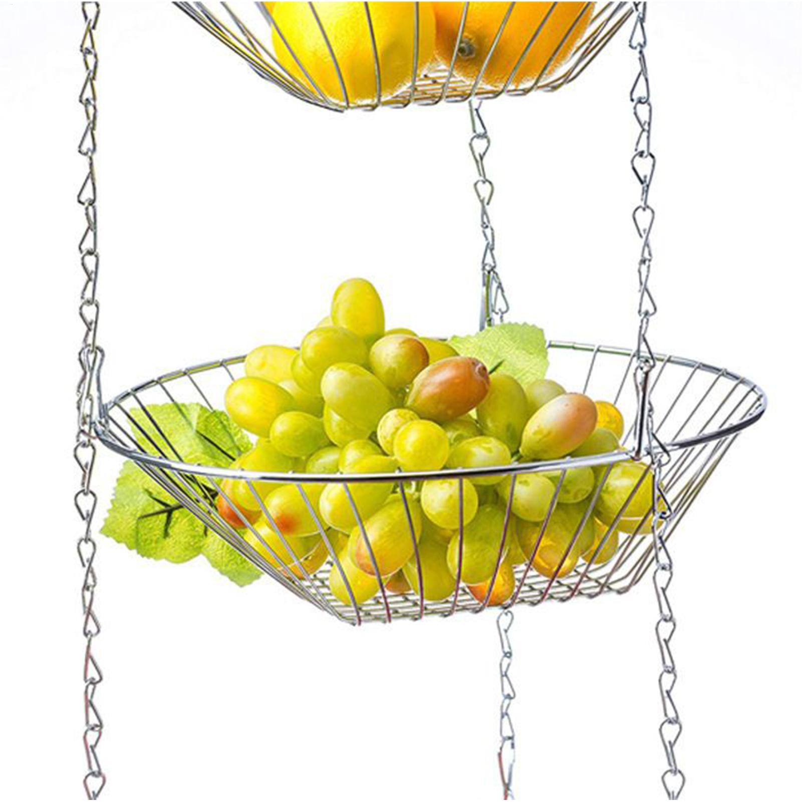 Fruit Basket 3-Tier Iron Holde - Food Snacks With Iron ulasan dan harga