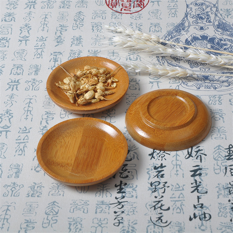 100Pcs/Lot Bamboo Saucer Stora - Food Snacks Background ulasan dan harga