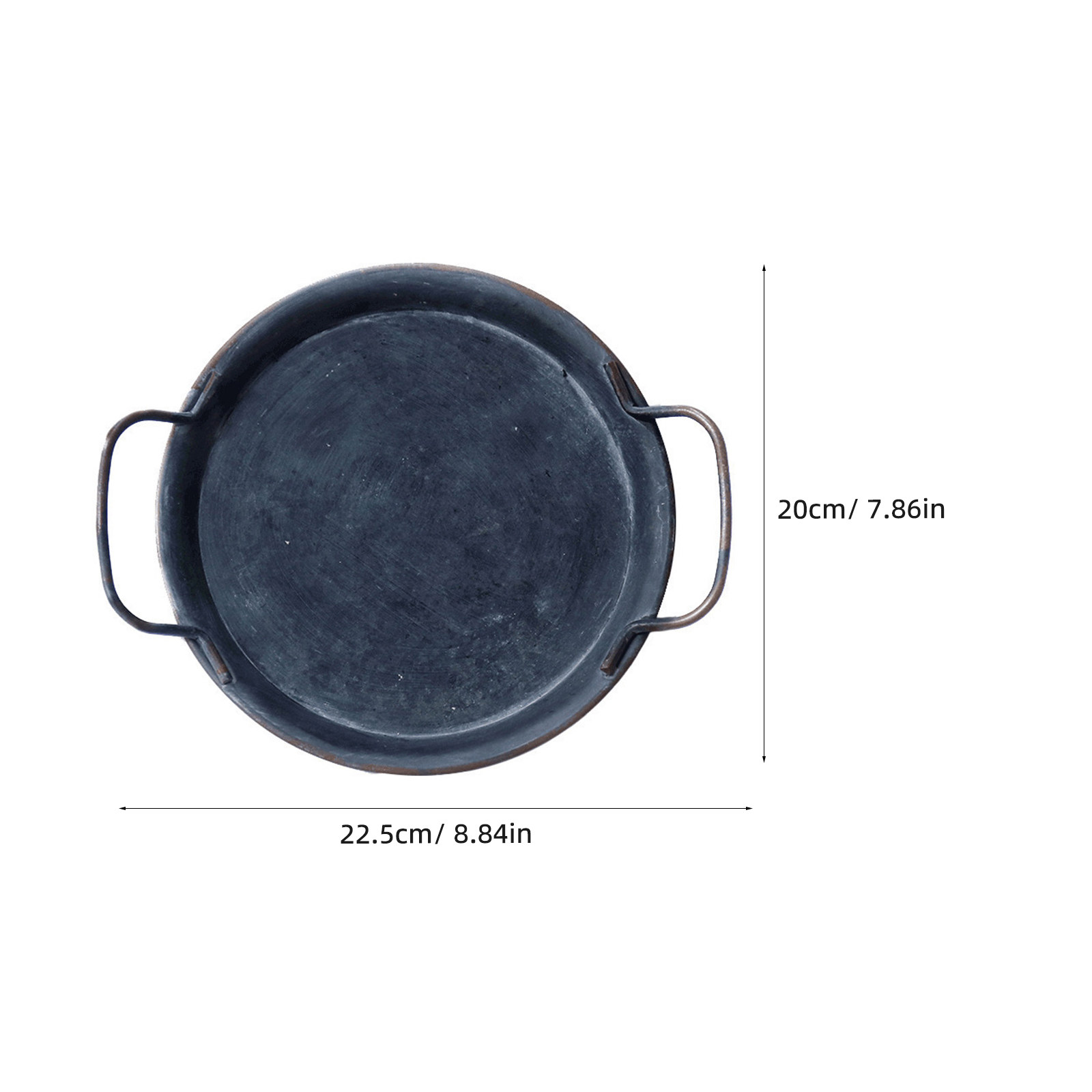 1Pcs Rustic Iron Storage Tray  - Food Snacks With Iron ulasan dan harga