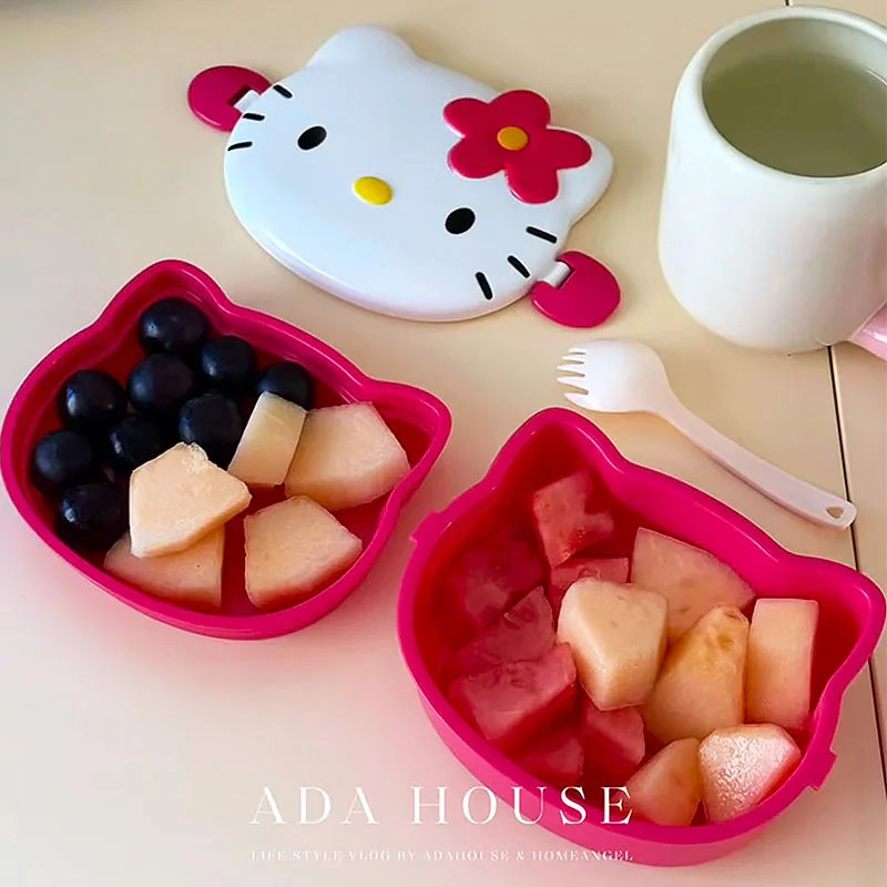 Cute Hello Kitty Shaped Lunch  - Food Snacks Wholesale ulasan dan harga