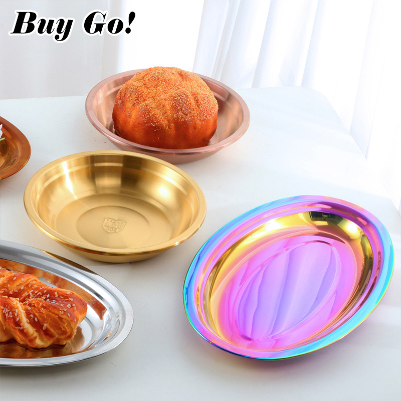 1/2PCS Stainless Steel Food Pl - Food Snacks To Buy ulasan dan harga