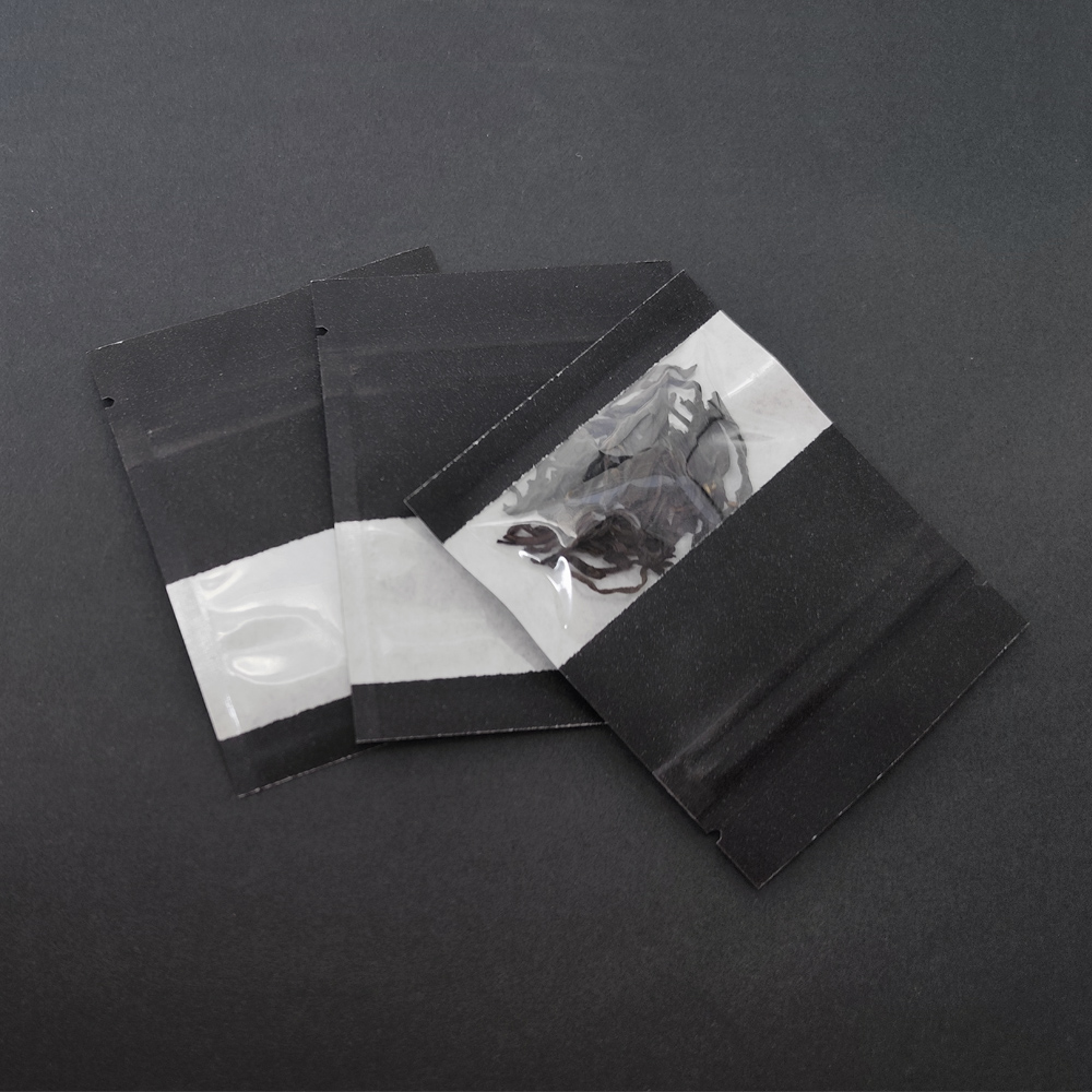 100pcs Black Reclosable Kraft  - Food Snacks Packets ulasan dan harga
