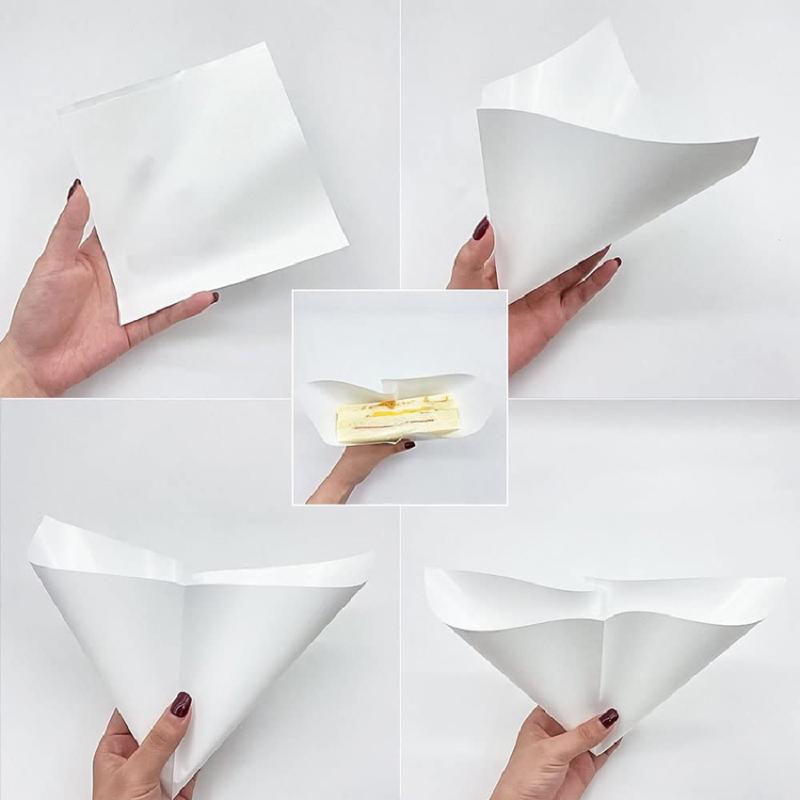 [New] 100 PCS Greaseproof Pape - Food Snacks Wholesale ulasan dan harga