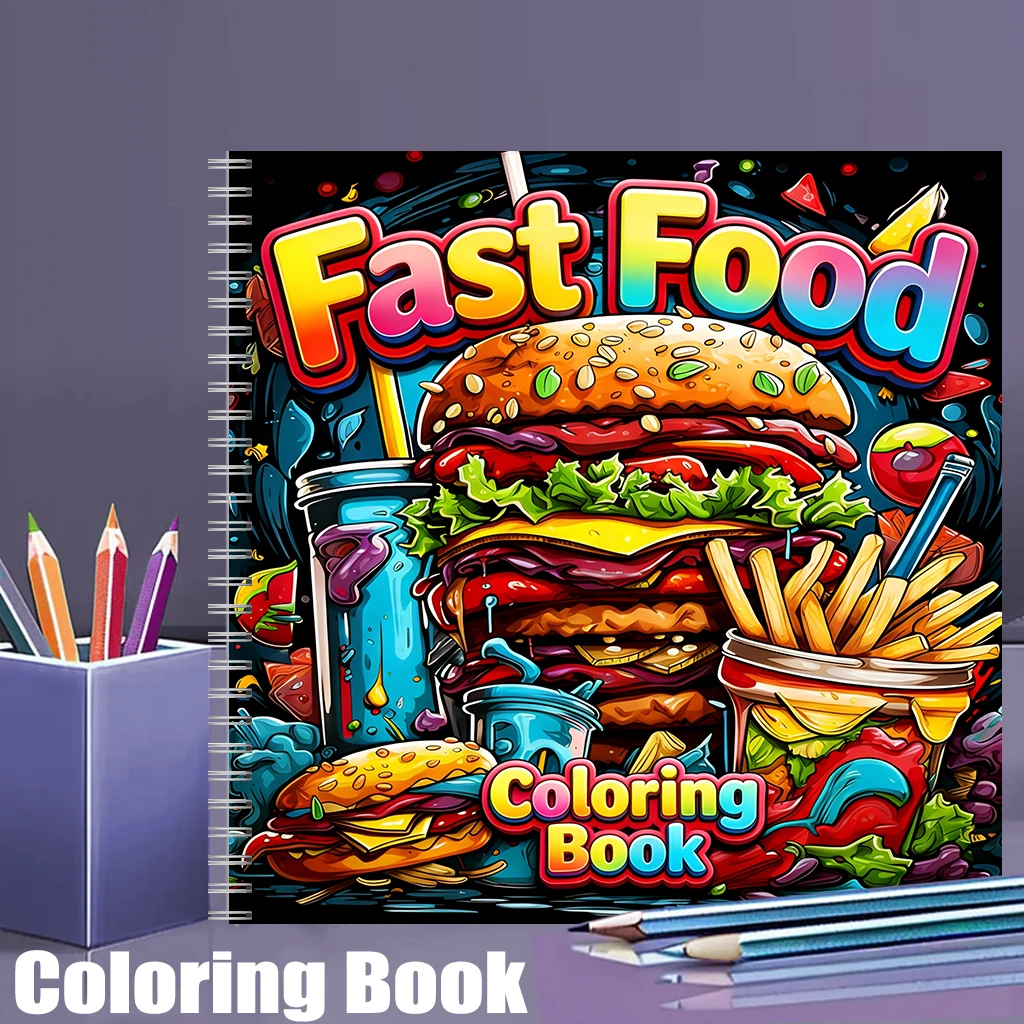 Fast Food Coloring Book for Ad - Food Snacks Coloring Book ulasan dan harga
