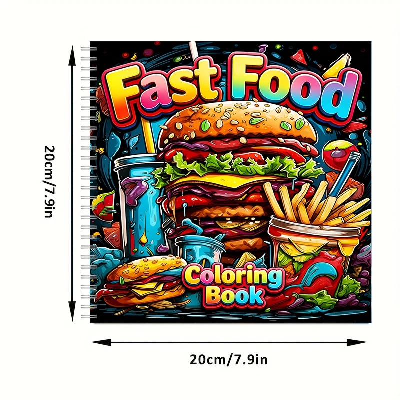 Fast Food Coloring Book for Ad - Food Snacks Coloring Book ulasan dan harga